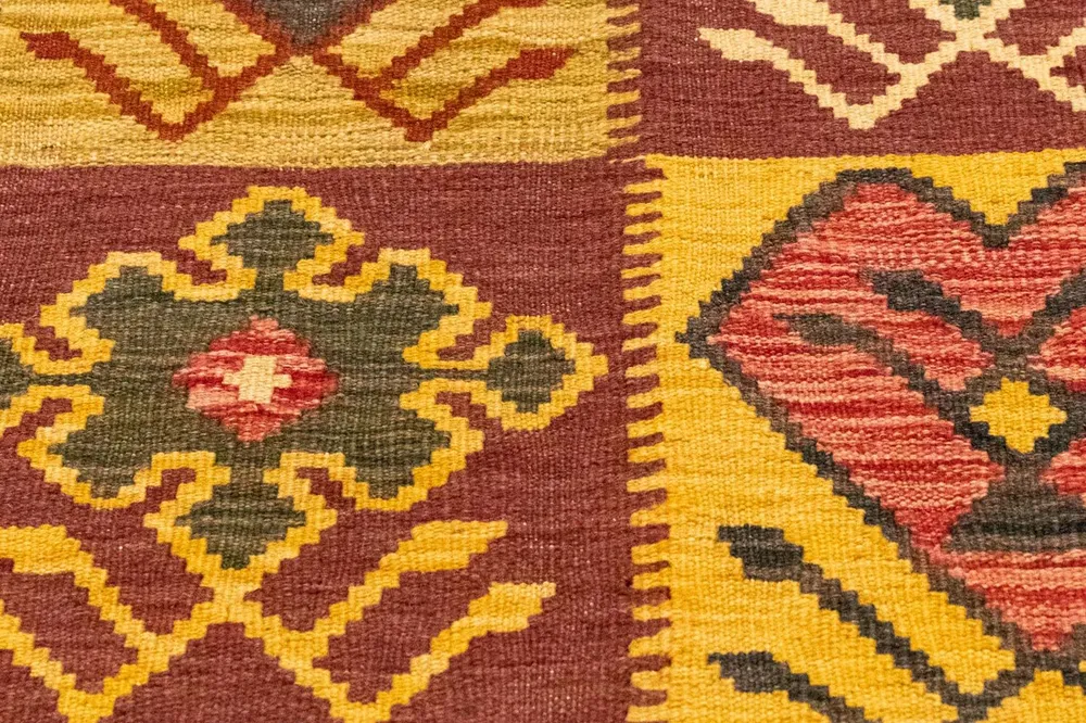 Kelimteppe - Orientalsk - 131 x 88 cm - brun