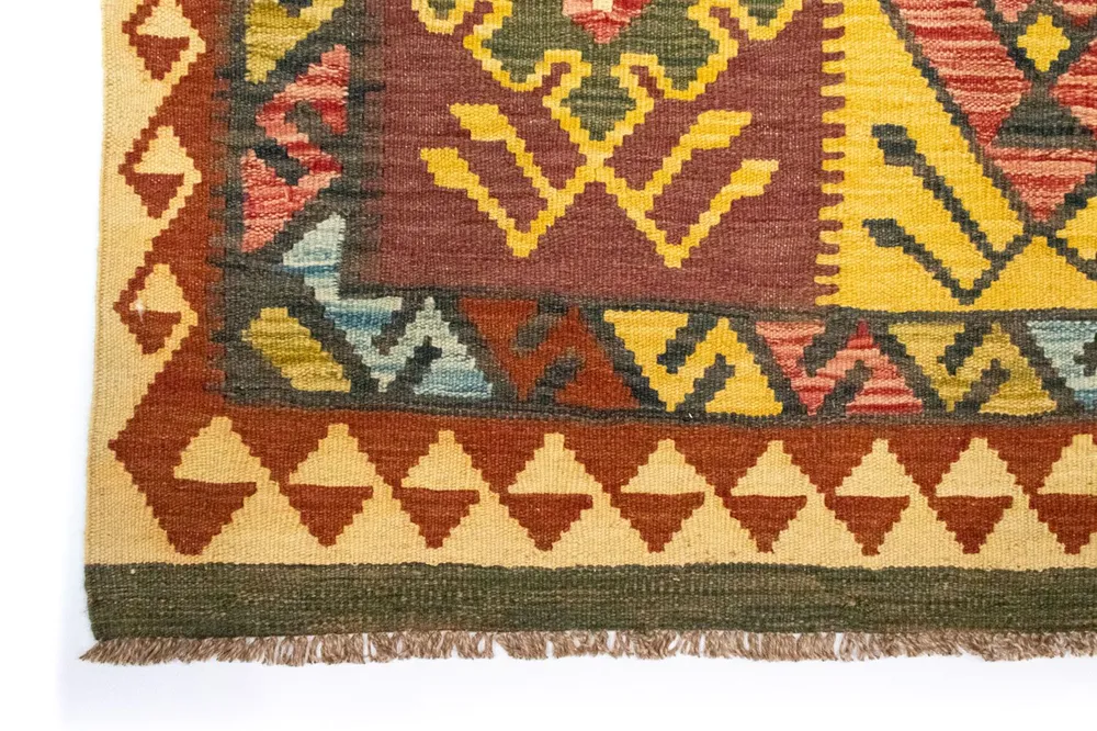 Kelimteppe - Orientalsk - 131 x 88 cm - brun