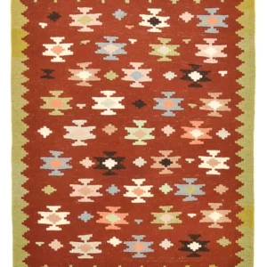 Kelimteppe - Orientalsk - 132 x 97 cm - flerfarget