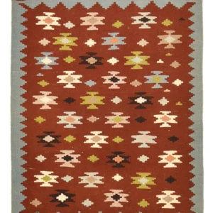 Kelimteppe - Orientalsk - 134 x 100 cm - flerfarget