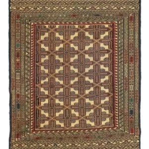 Kelimteppe - Orientalsk - 137 x 87 cm - beige