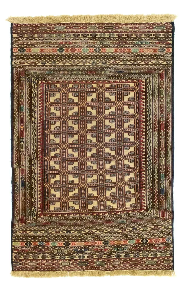 Kelimteppe - Orientalsk - 137 x 87 cm - beige