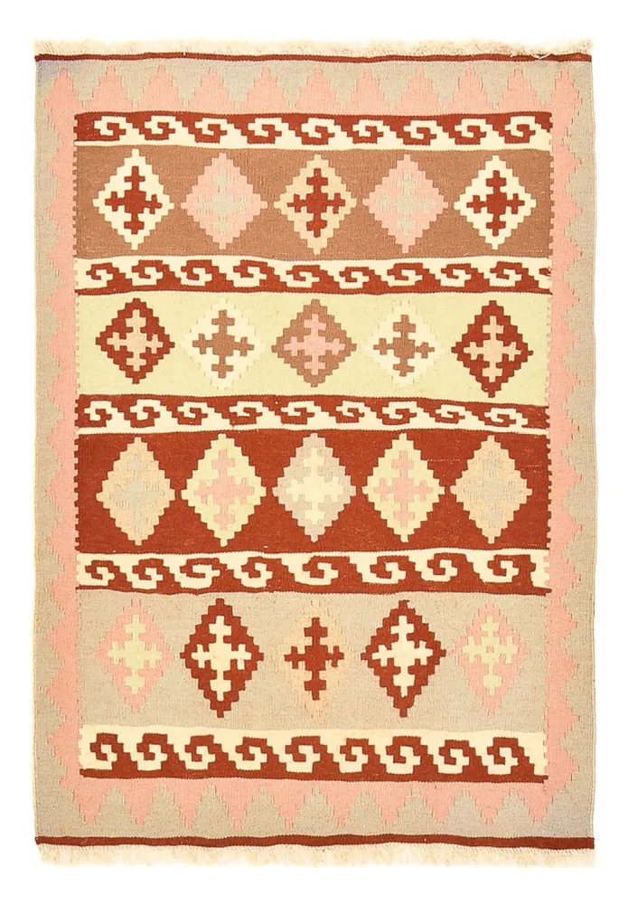 Kelimteppe - Orientalsk - 137 x 98 cm - flerfarget