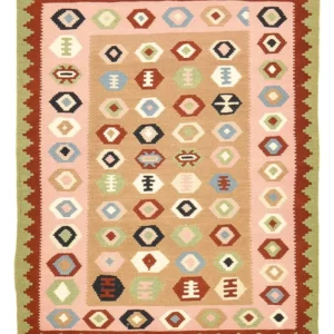 Kelimteppe - Orientalsk - 138 x 110 cm - flerfarget