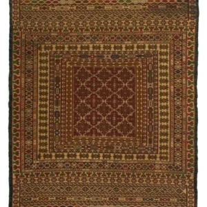 Kelimteppe - Orientalsk - 138 x 94 cm - flerfarget