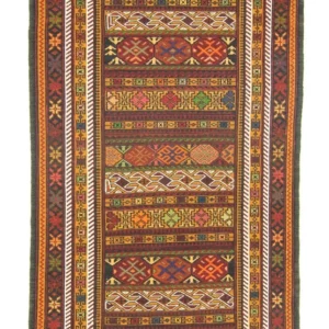 Kelimteppe - Orientalsk - 138 x 78 cm - flerfarget