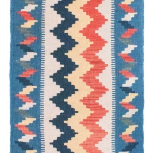 Kelimteppe - Orientalsk - 91 x 61 cm - blå