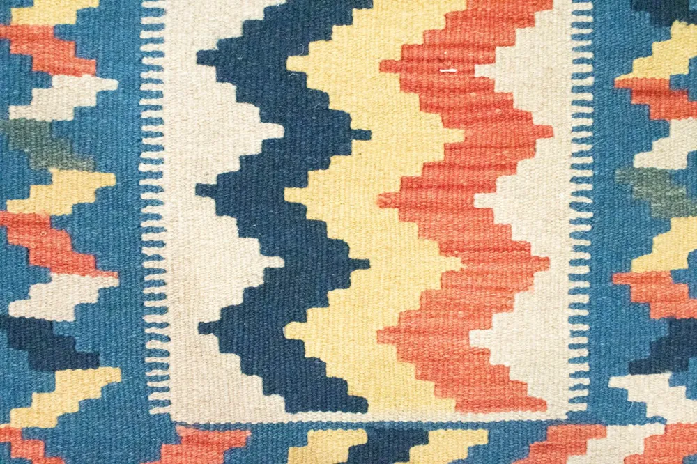 Kelimteppe - Orientalsk - 91 x 61 cm - blå
