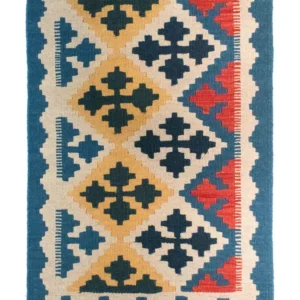 Kelimteppe - Orientalsk - 86 x 61 cm - blå