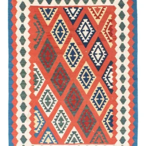 Kelimteppe - Orientalsk - 140 x 105 cm - rød