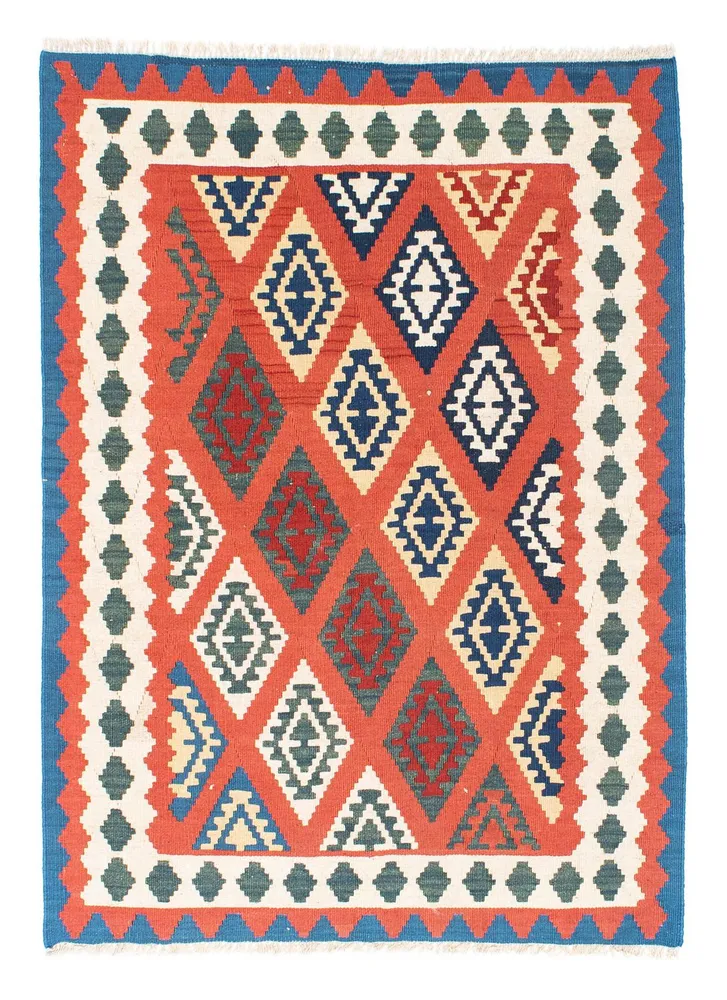 Kelimteppe - Orientalsk - 140 x 105 cm - rød
