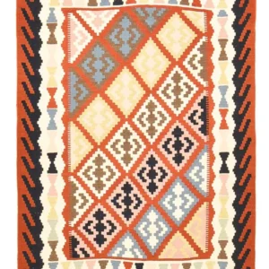 Kelimteppe - Orientalsk - 141 x 100 cm - flerfarget
