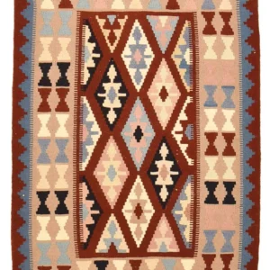 Kelimteppe - Orientalsk - 142 x 100 cm - flerfarget