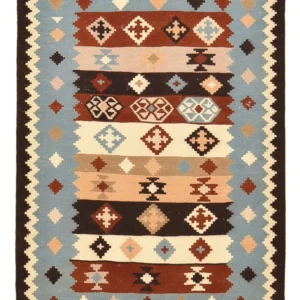 Kelimteppe - Orientalsk - 142 x 103 cm - flerfarget