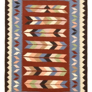 Kelimteppe - Orientalsk - 142 x 104 cm - flerfarget