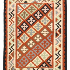 Kelimteppe - Orientalsk - 142 x 107 cm - flerfarget