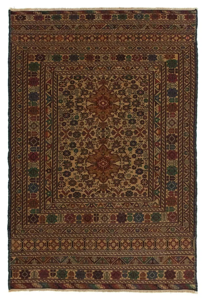 Kelimteppe - Orientalsk - 142 x 96 cm - flerfarget