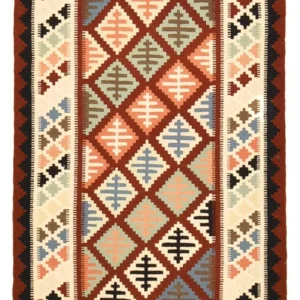Kelimteppe - Orientalsk - 143 x 100 cm - flerfarget
