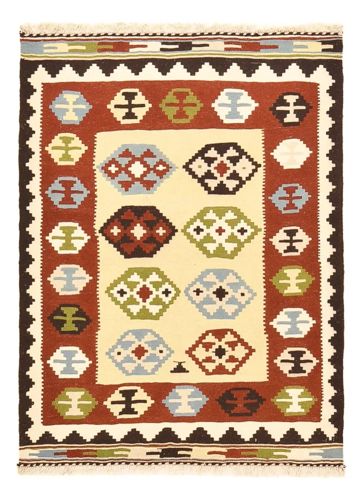 Kelimteppe - Orientalsk - 143 x 102 cm - flerfarget