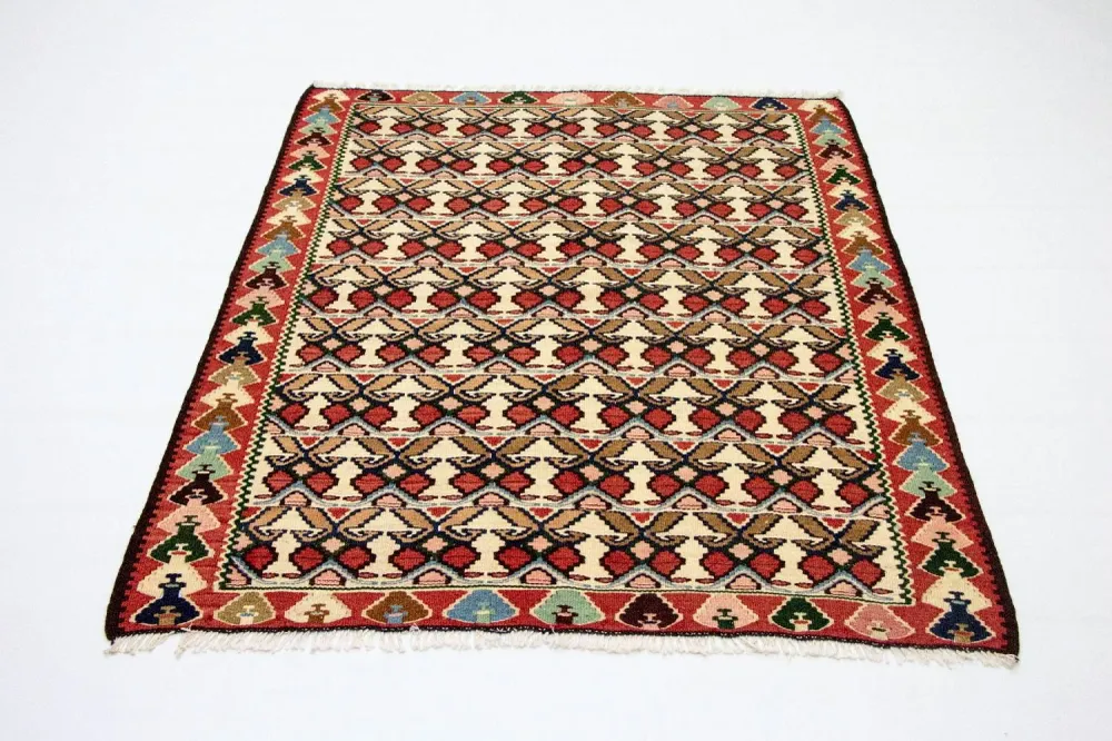 Kelimteppe - Orientalsk - 143 x 105 cm - flerfarget