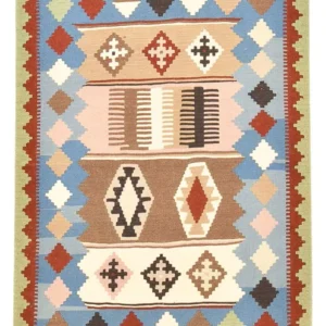 Kelimteppe - Orientalsk - 144 x 102 cm - flerfarget