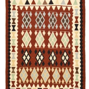 Kelimteppe - Orientalsk - 144 x 103 cm - flerfarget