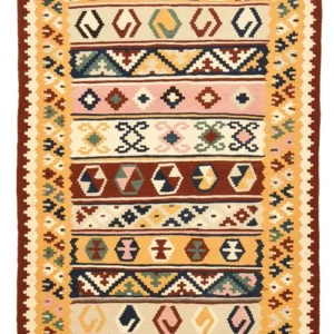 Kelimteppe - Orientalsk - 144 x 105 cm - flerfarget