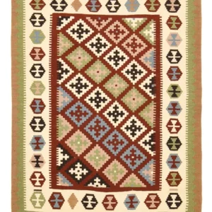 Kelimteppe - Orientalsk - 144 x 108 cm - flerfarget