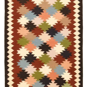 Kelimteppe - Orientalsk - 144 x 98 cm - flerfarget