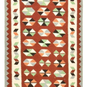 Kelimteppe - Orientalsk - 145 x 102 cm - flerfarget