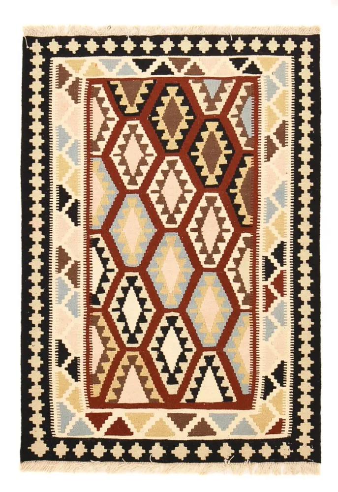 Kelimteppe - Orientalsk - 145 x 104 cm - flerfarget