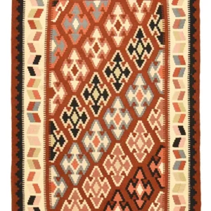 Kelimteppe - Orientalsk - 145 x 105 cm - flerfarget