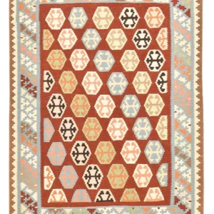 Kelimteppe - Orientalsk - 145 x 107 cm - flerfarget