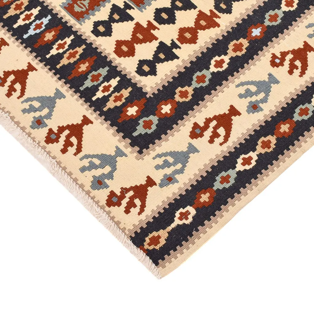 Kelimteppe - Orientalsk - 145 x 111 cm - flerfarget