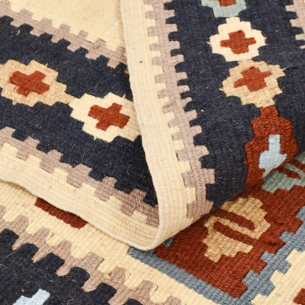 Kelimteppe - Orientalsk - 145 x 111 cm - flerfarget