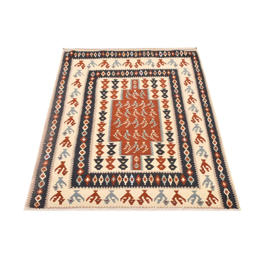 Kelimteppe - Orientalsk - 145 x 111 cm - flerfarget