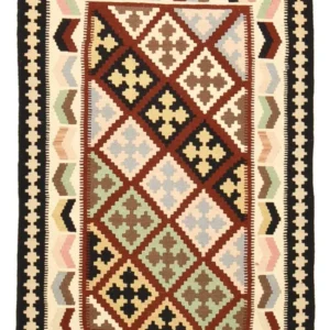 Kelimteppe - Orientalsk - 145 x 98 cm - flerfarget