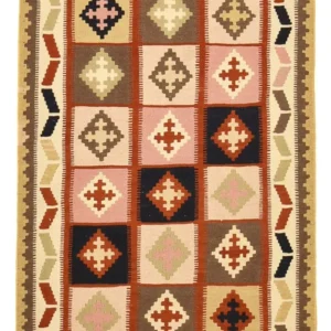 Kelimteppe - Orientalsk - 146 x 100 cm - flerfarget