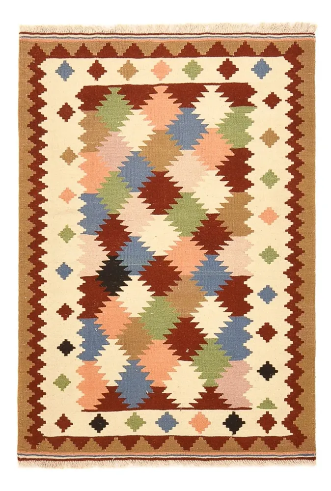 Kelimteppe - Orientalsk - 146 x 97 cm - flerfarget