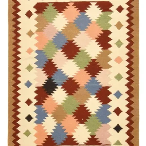 Kelimteppe - Orientalsk - 146 x 97 cm - flerfarget