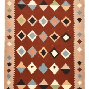 Kelimteppe - Orientalsk - 147 x 103 cm - flerfarget
