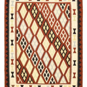 Kelimteppe - Orientalsk - 147 x 105 cm - flerfarget