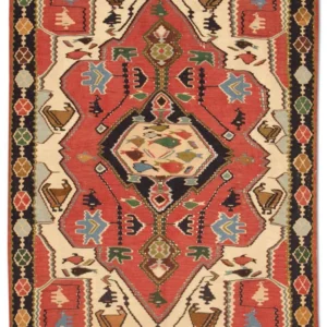 Kelimteppe - Orientalsk - 147 x 112 cm - rød