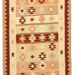 Kelimteppe - Orientalsk - 147 x 96 cm - beige