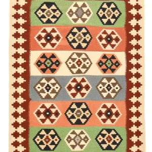 Kelimteppe - Orientalsk - 147 x 98 cm - flerfarget