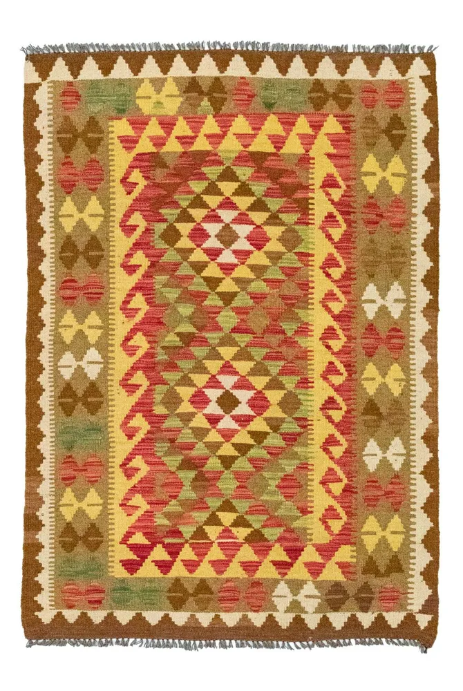 Kelimteppe - Orientalsk - 148 x 100 cm - brun