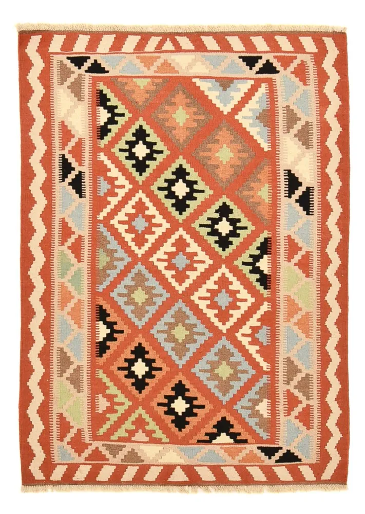 Kelimteppe - Orientalsk - 148 x 105 cm - flerfarget