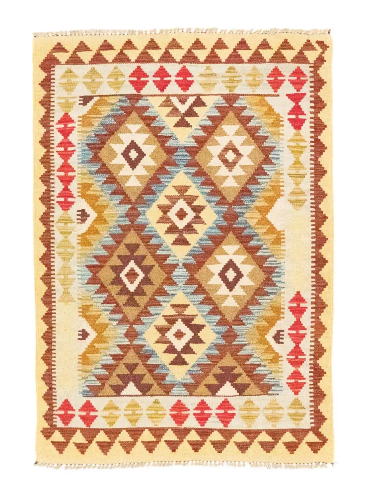 Kelimteppe - Orientalsk - 149 x 103 cm - beige