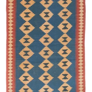 Kelimteppe - Orientalsk - 149 x 98 cm - blå