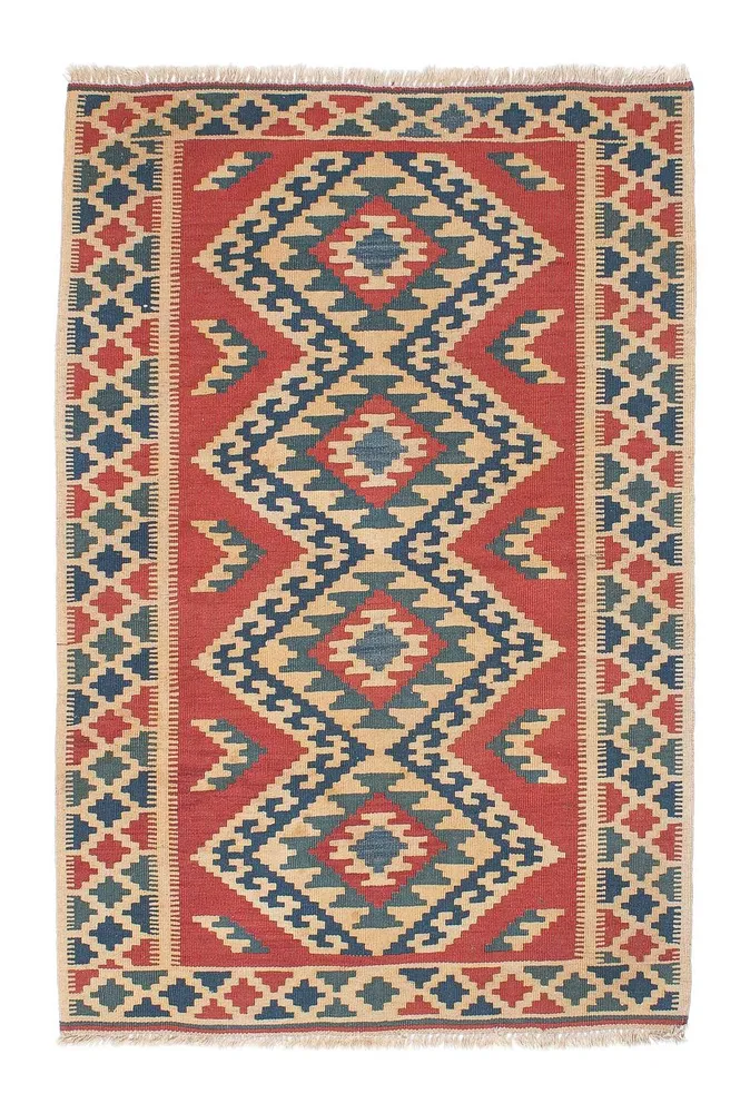 Kelimteppe - Orientalsk - 150 x 100 cm - flerfarget